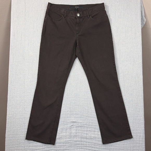 ESCADA SPORT Denim - Escada Sport Luca Brown Dark Wash Jeans Made In Italy EU40 US12‎ EUC